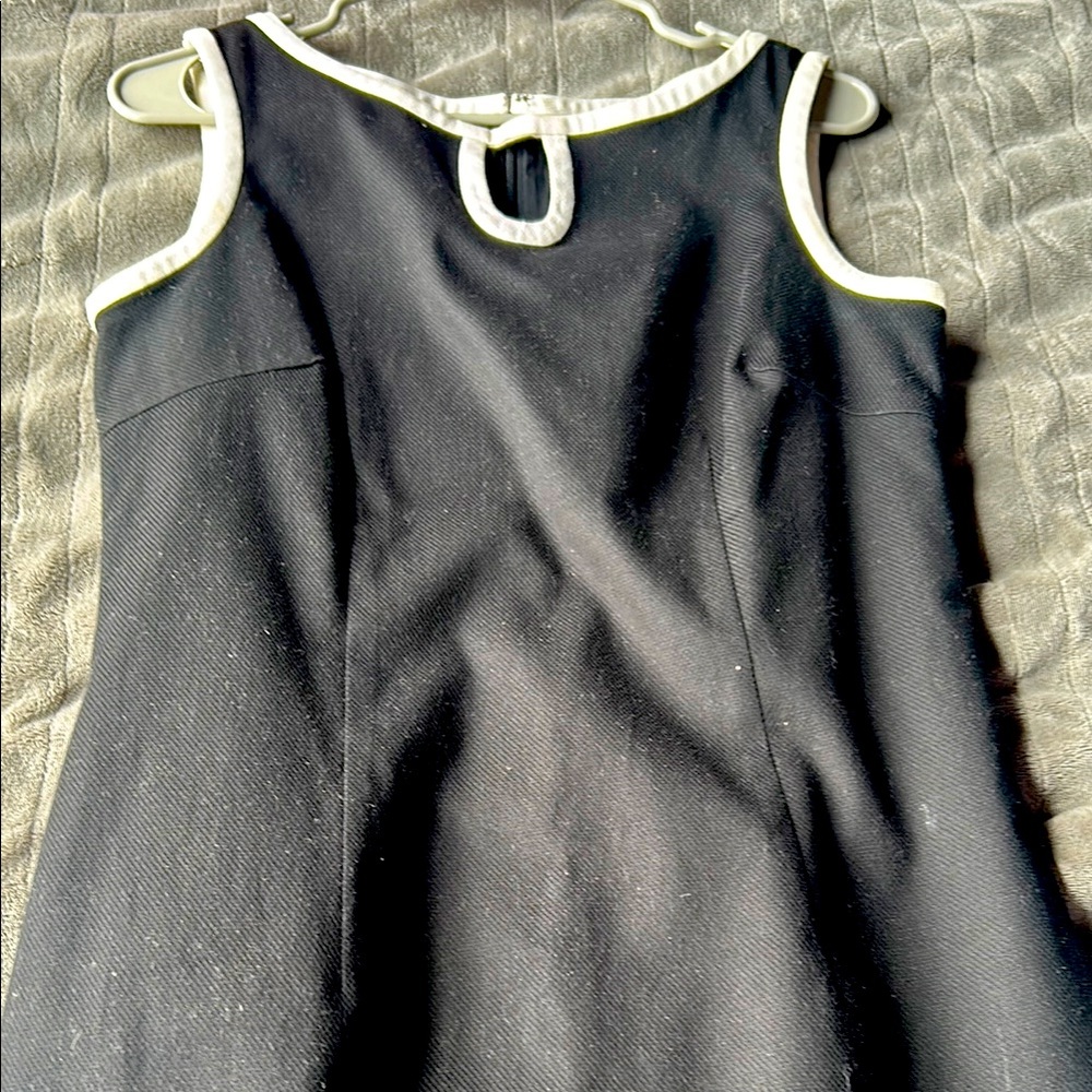 Talbots Black Sleeveless Sheath Mini Dress